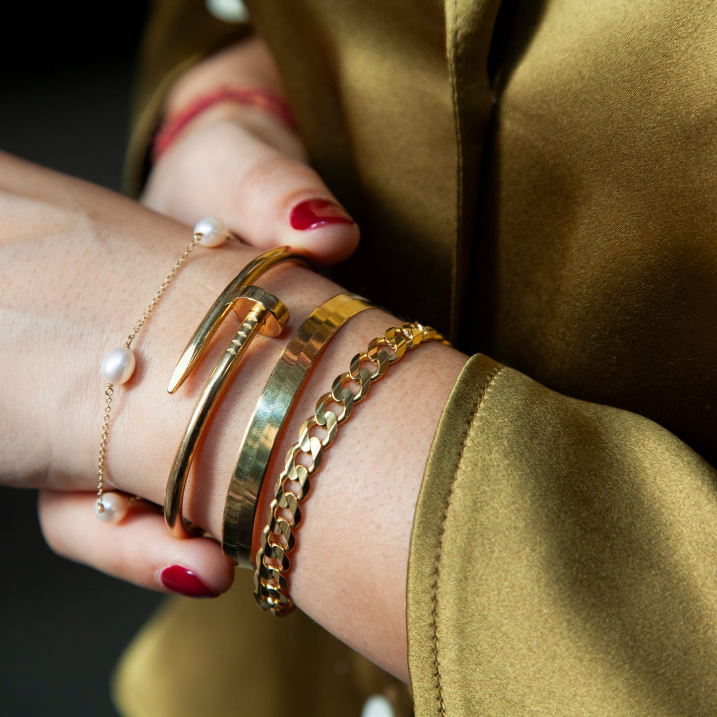 Plain Nail Bracelet